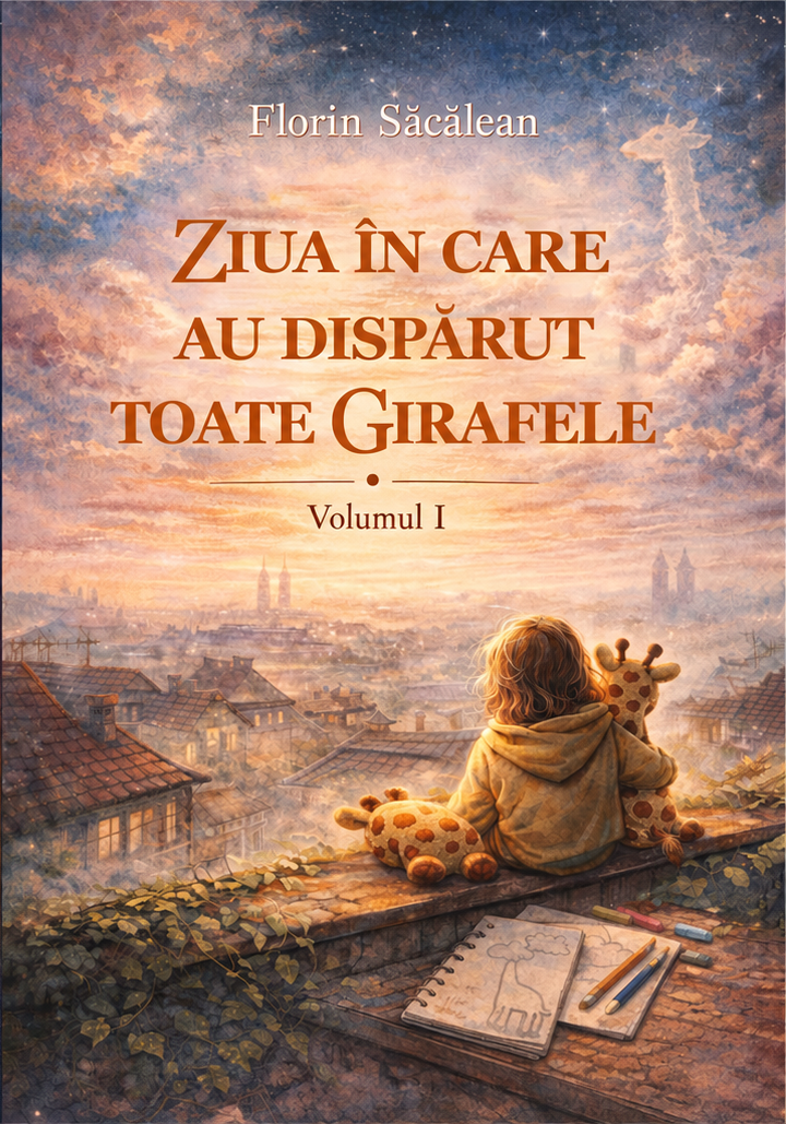 Coperta romanului Ziua în care au dispărut toate girafele de Florin Săcălean